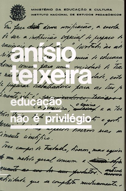 capa do livro educação não é privilégio